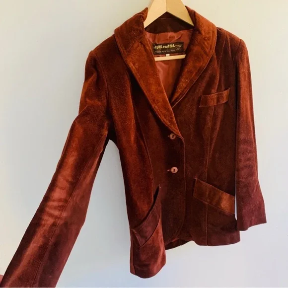 Vintage Suede Blazer Jacket - Picture 3 of 11